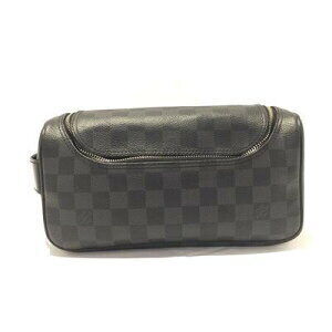 Louis Vuitton Toilette Pouch Damier Graphite Black